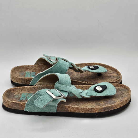 Muk Luk Marsha suede leather sandals size 8 - Picture 11 of 16